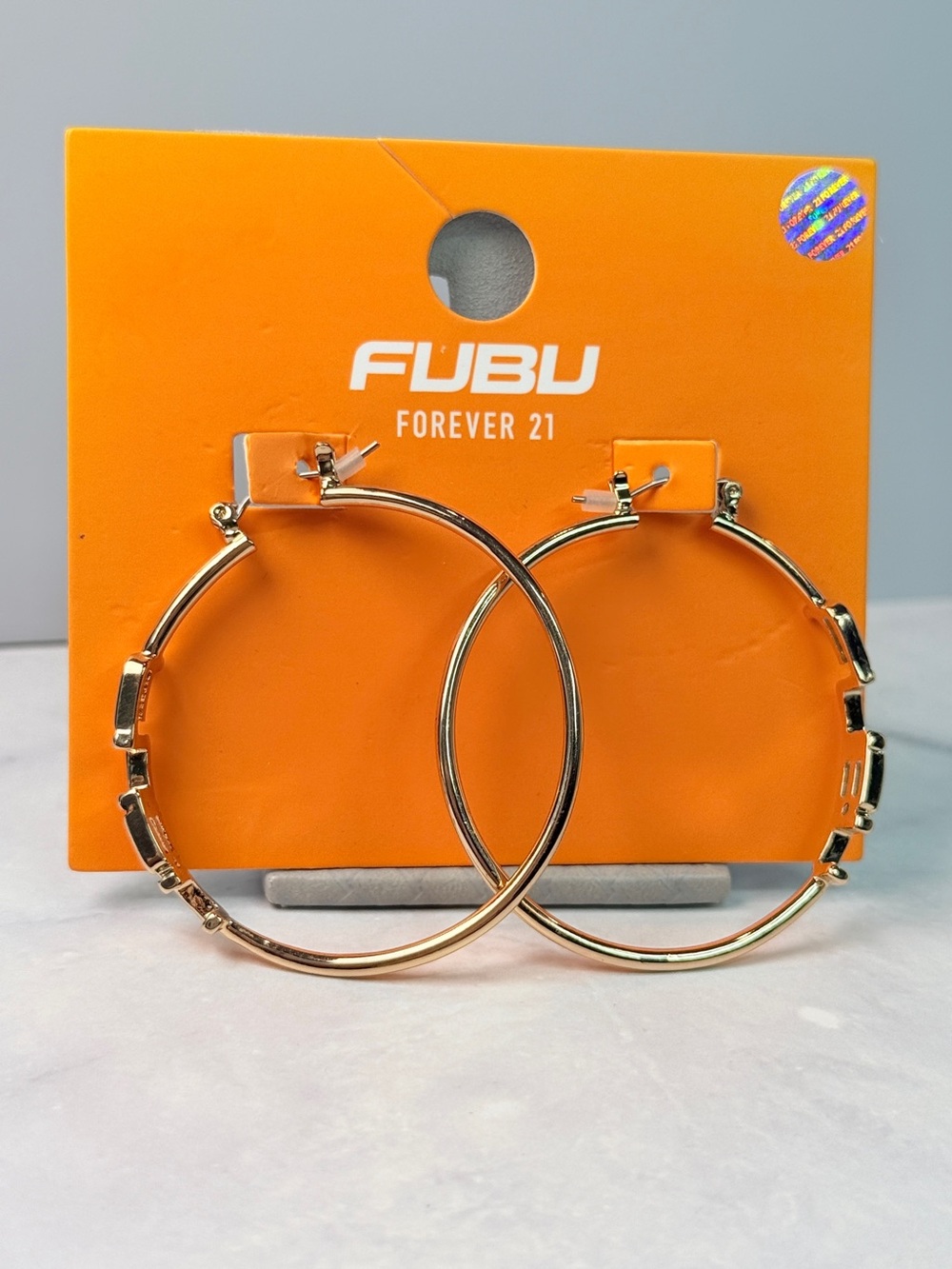 🚨3 for $15🚨 FUBU x Forever 21 Gold Hoop Earrings